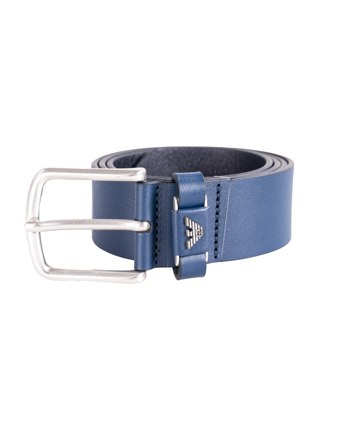 shop EMPORIO ARMANI  Cintura: Emporio Armani cintura con logo.
Altezza: 4 cm.
Pelle.
Rifinitura mossa.
Fibbia logata.
Composizione: 100% pelle.
Made in Italy.. Y4S571 Y740G-80033 number 9254798